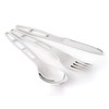 GSI Outdoors Glacier Stainless 3 pc. Cutlery Set for Camping