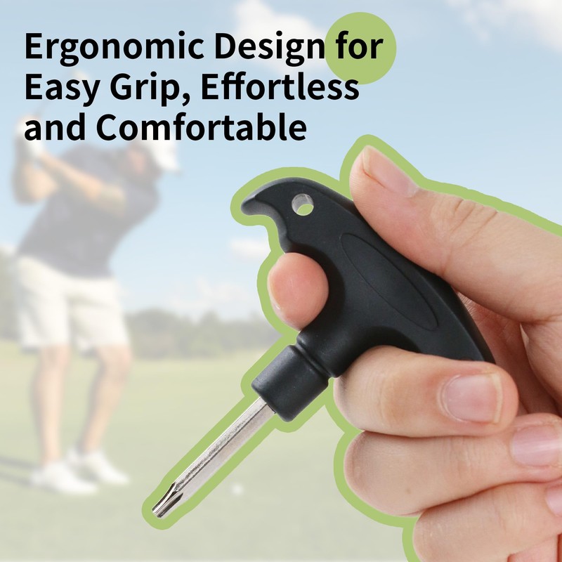 MCSDFN Golf Wrench Tool with Plastic Handle, Stainless Steel Golf