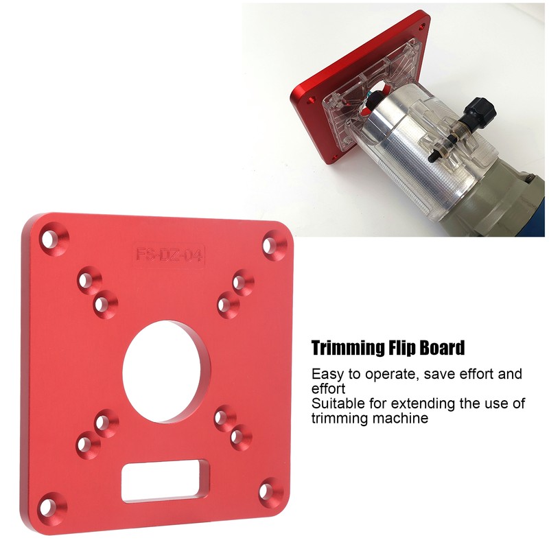 Trimming Flip Board Aluminum Alloy Router Table Plate Universal Woodworking