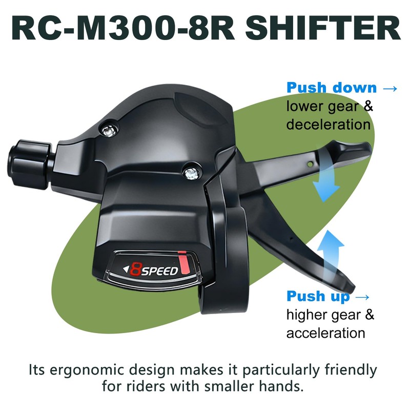 PATHGNAR 8 Bike Shifter Lever, 3x8 Speed Bike Shifter Thumb