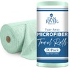 DAN RIVER - Rollo de toallas de limpieza de microfibra,