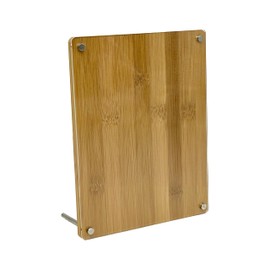 Bam & Boo - Natural Bamboo Picture Frame & Bulletin Memo Board - Tabletop & Desk (6 x 8 in)