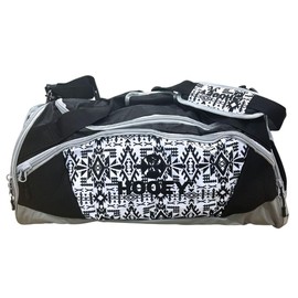 HOOEY The Competitor Carry-All Bag, Duffel Bag for Work, Travel, Sports - For Men & Women (Black/Grey, 24" x 11.5" x 12.5")