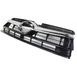 FITRITE AUTO PARTS New Front Grille For 2014-2016 Toyota Highlander, Hybrid, Made of Plastic, Emblem Not Included, Includes Chrome Molding, Assembly TO1200371 531010E170