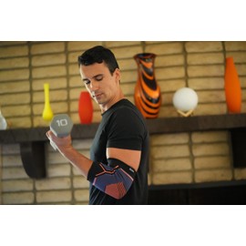 Kunto Fitness Elbow Brace Compression Support Sleeve (Shipped From USA) for Tendonitis, Tennis Elbow, Golf Elbow Treatment - Reduce Joint Pain During Any Activity! (Green, Medium)