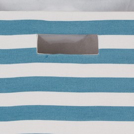 DII Polyester Cube Storage Collection Hard Sided Collapsible, 11x11x11, Storm Blue