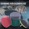 Swpeet 16Pcs 5Inch 3 Different Color Scrubbing Pads Drill Powered
