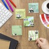 4 Pack 16 Style Cute Panda Sticky Note,320 Sheets Kawaii