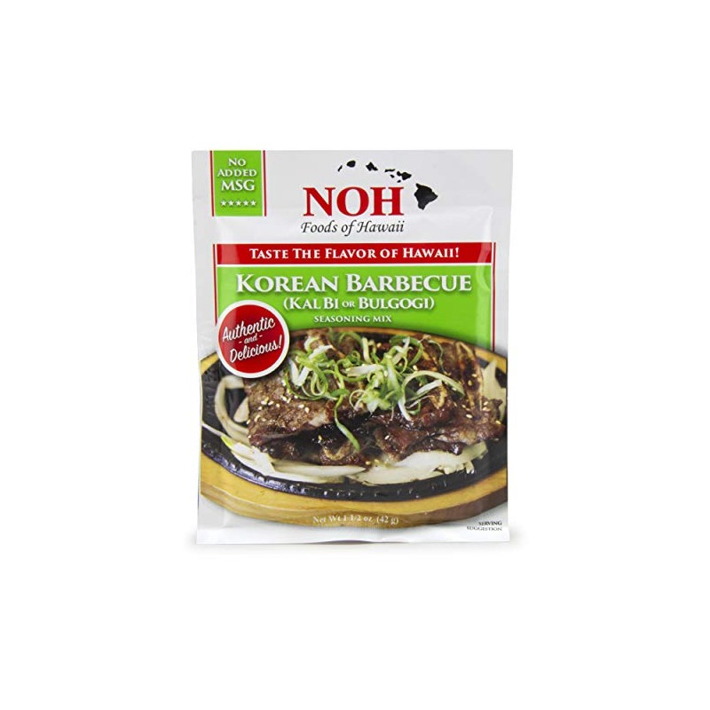 NOH Korean Barbecue (Kal Bi), 1.5-Ounce Packet, (Pack of 12)