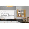 Hapii Floating Sturdy Unique Corner Wall Shelf - Space-Saving, Eco-Friendly