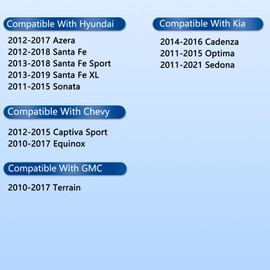 CF11819 Cabin Air Filter With Activated Carbon For Hyundai Kia Chevy GMC -Azera Santa Fe Sonata, Cadenza Optima,Sedona Captiva Sport,Equinox, Terrain 2011 2012 2013 2014 2015 2016 2017 2018 2019 2020