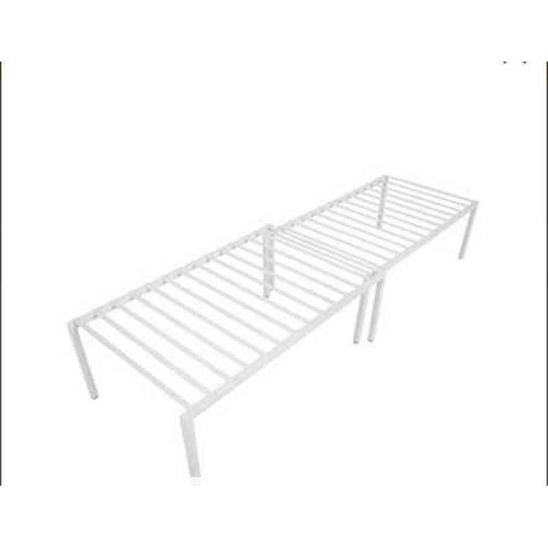 Shelf Organizer 4 Piece - Extendable - White- Smart Design