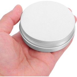 PACKOVE 24 Paquete De Tarros De Hojalata Latas De Aluminio Latas Redondas De Metal Recipiente Rellenable Con Tapa De Rosca Para Cosméticos Bálsamo Labial Cremas Ungüentos Especias De 60ML