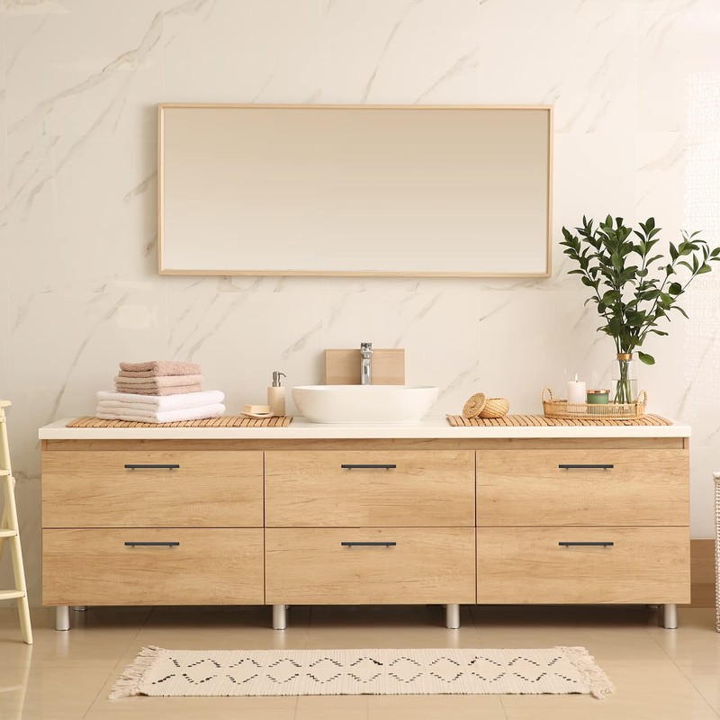 Ravinte Black Cabinet Handles 30 Pack 6-3/10 inch Matte Black