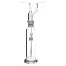 EISCO 125mL Drechsel Bottle for Gas Washing, Interchangeable Joint Head 24/29, Borosilicate 3.3 Glass Labs