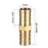 sourcing map 14 mm brass hose nozzle, pipe fitting, coupling