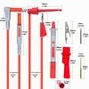 Greluma 8 Piece Multimeter Test Lead Kit, Digital Multimeter Leads