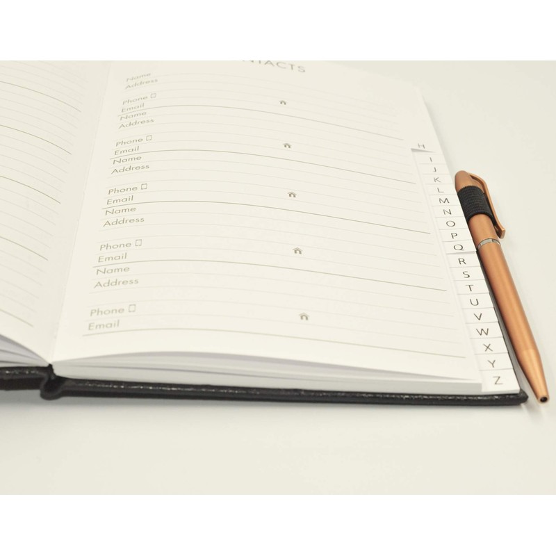 A to Z Telephone A5 Address Book A-Z Index Hard