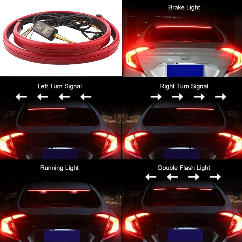 Riloer LED Light Strip, 12V Third Brake Light Turn Signal