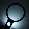Reading Handheld Magnifying Glass Battery Powered 4LED 4X 30X Lens