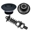 Black 1.25" & 2" Stud Pro Stainless Mini Push Button