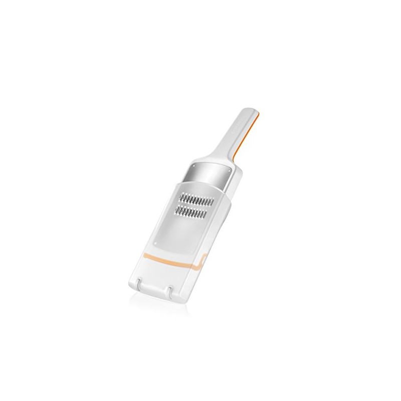 Tescoma Handy X-Sharp Reibe, Edelstahl, Weiß/Orange, 9.5 x 29.5 cm