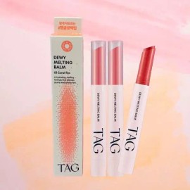 Tag 태그 듀이 멜팅밤 1호 코랄 피즈 x 3개 Dewy Melting Balm No. 1 Coral Fizz x 3 pcs [Dewy Melting Balm No. 1 Coral Fizz x 3 pieces]