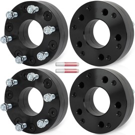 OCPTY 4PCS 5x5 to 6x5.5 Wheel Spacers Adapters 2" inch 14x1.5 Studs 78.1mm Hub Bore Forged Wheel Spacers Adapters 5 Lug fit for C10 for C1500 for C1500 Suburban for Commander for Durango