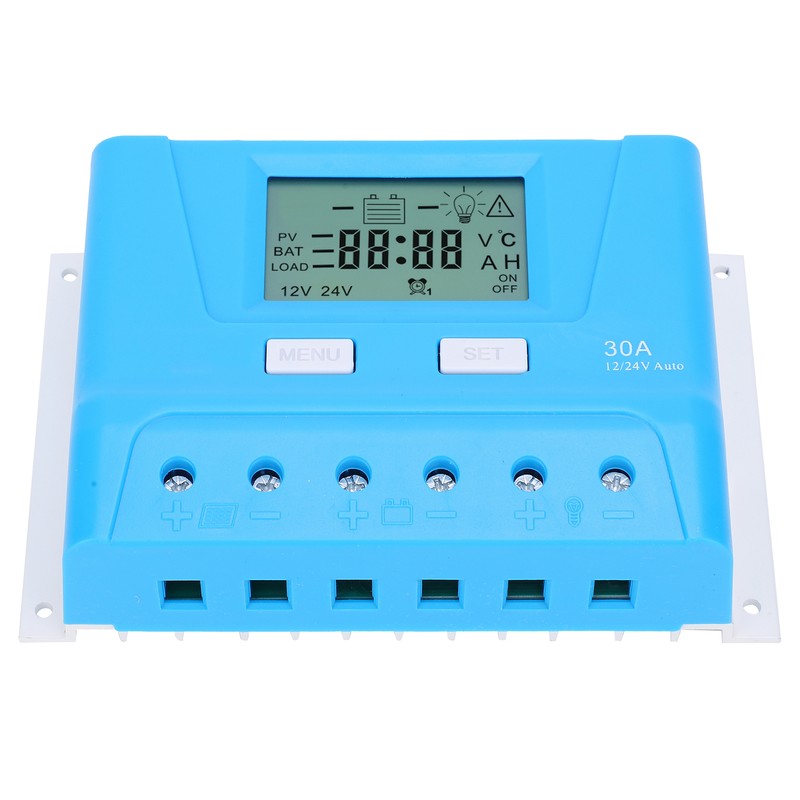 Solar Panel Regulator Charge Controller Industrial Supplies PWM 12/24V 30A