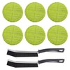YSJCHEBS Pack of 6 Mop Replacement Cloths and 2 Grout