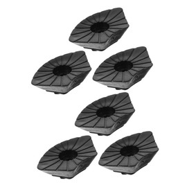 Kisangel 6 Pack Replacement Rubber Trek Cane Tips for Hiking Sticks Trekking Poles Slip Protectors for Outdoor Activities