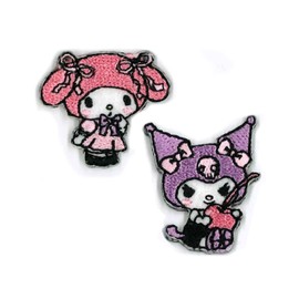 KIYOHARA RIO-3002 Sanrio Characters Mini Patch Iron On MM My Melody Pack of 2