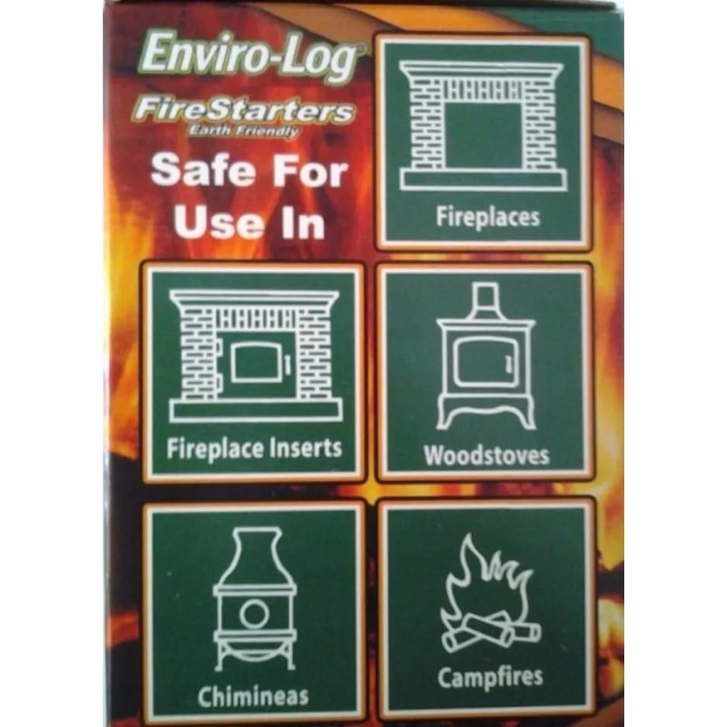 Enviro-Log Environment Friendly Firestarters 2 PACK (48 firestarters)