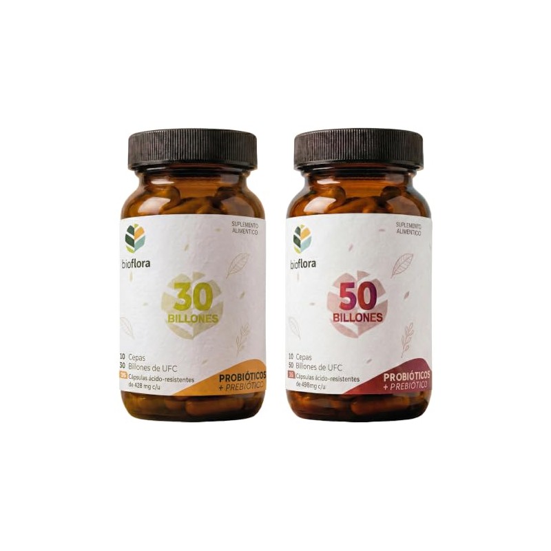 Pack Probióticos 30 y 50 Billones, Bienestar Digestivo, 70 Caps