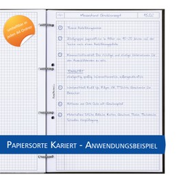 flexiNotes Notepad A5 Type: Zebra, Dotter, 125 Squared Sheets - Ring M