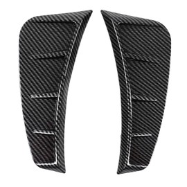 Car Fender Air Vent Trim Cover, Pair Front Bumper Side Air Vent Trim Exterior Carbon Fibre Style Universal Decoration