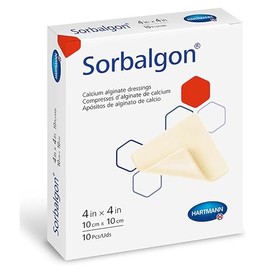 Sorbalgon Calcium Alginate Dressing, 4" Length, 4" Width