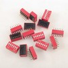 20pcs Double Row Dip Switch 6 Position Slide Type Switch
