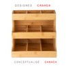 Theodore Vertical Bamboo Tea Organizer – Holds 180 Tea Bags