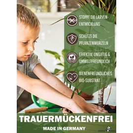 GreenPanda Fungus Gnats Remedy - 250 g Substrate for Fighting Larvae and Fungus Gnats - Value Pack for 13 Pots of 20 Litres