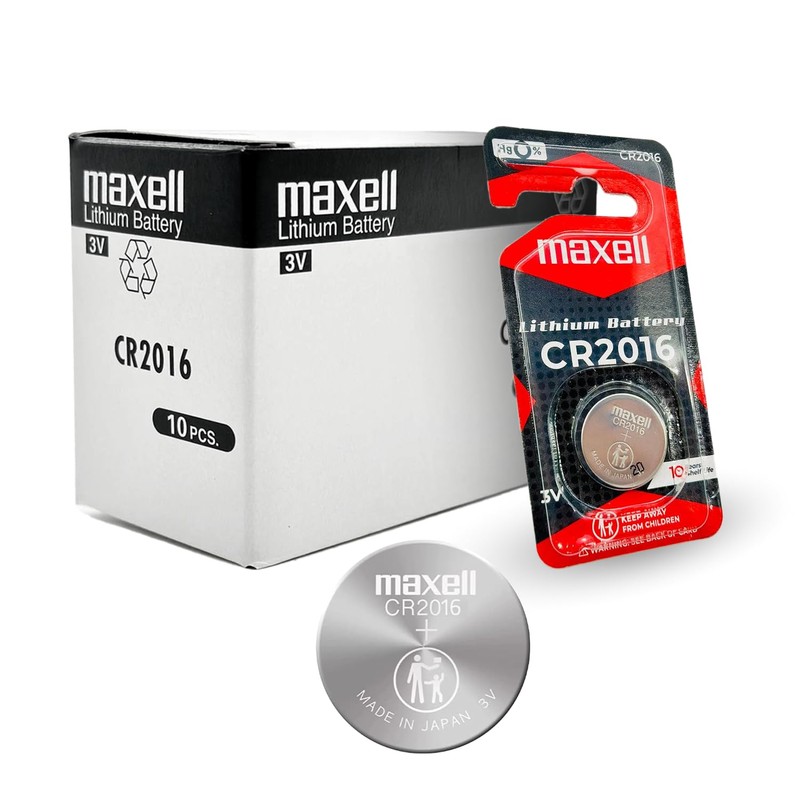 CR 2016 MAXELL LITHIUM BATTERIES (2 piece) 3V Watch 2016