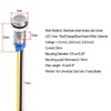 Gebildet 10pcs 6mm 1/4" 110V-220V AC LED Waterproof Metal Indicator