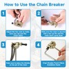 EOPOAYI 25H Drive Chain 126 Links for Razor MX350 MX400