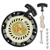 JMCHstore Pull Start Recoil Starter Assembly for Coleman KT196 Go Kart CT200U BT200X Mini Bike, Predator 212 Pull Cord Start Honda 6.5HP GX160 GX200 Engine196cc,Obsidian Black, Upgraded Handle