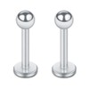 SCERRING 12PCS 16g Stainless Steel 3mm Ball Labret Monroe Lip