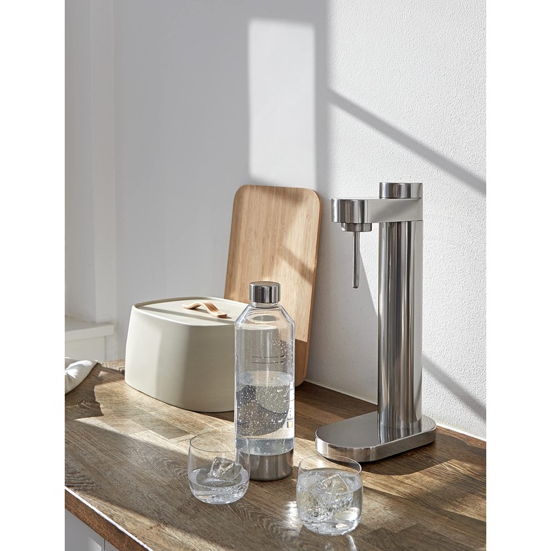 Stelton Brus Water Carbonator Bottle Steel
