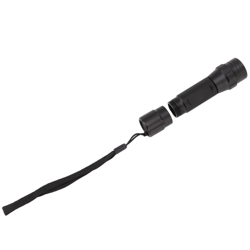LED Flashlight White Light Battery Powered Aluminium Alloy Retractable Zoom