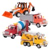 Driven by Battat – 4-Pack of 7 Construction Toy Trucks