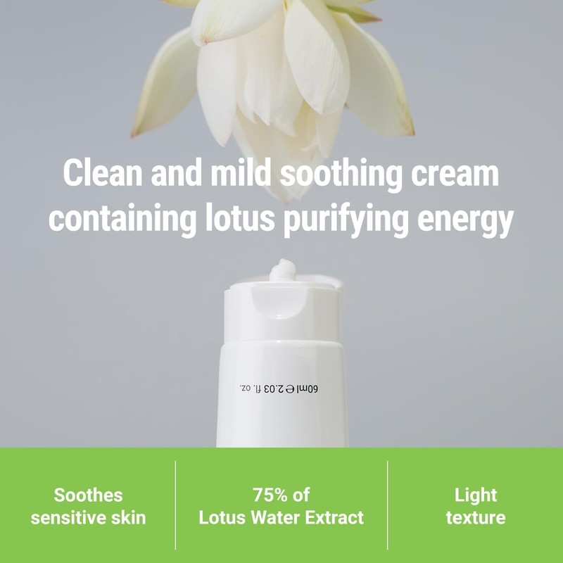 ROVECTIN Calming Lotus Cream – Lightweight Hydrating & Soothing Moisturizer