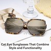 Dollger Oversized Square Sunglasses for Women Polarized Big Large Wide